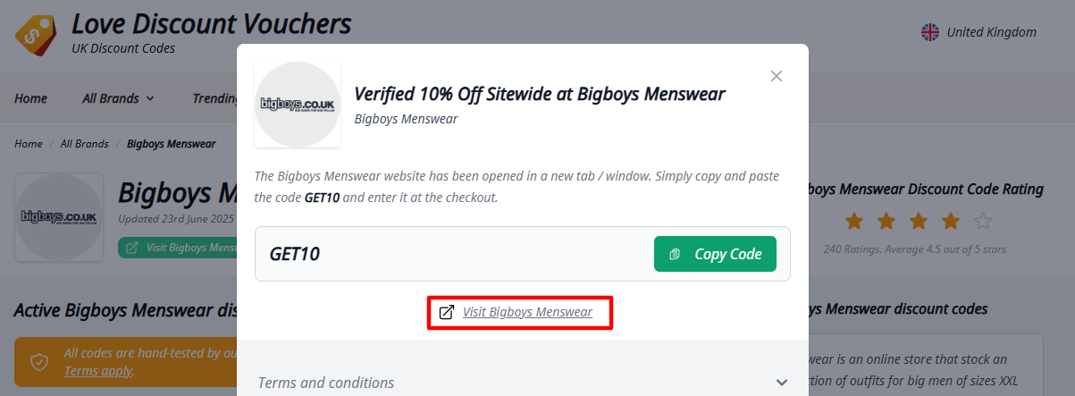 Link will redirect to Bigboys Menswear's website