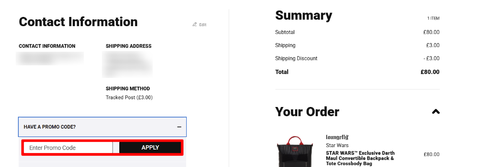 Paste your code in the red box to get your discount