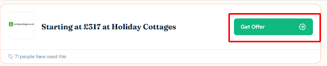Starting at £317 at Holiday Cottages for UK cottage customers