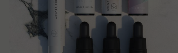 A grayscale of the products that you can purchase at CBD ONE