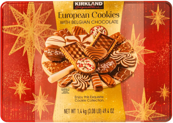 The best Christmas cookies: Kirkland Signature European Cookies with Belgian Chocolate