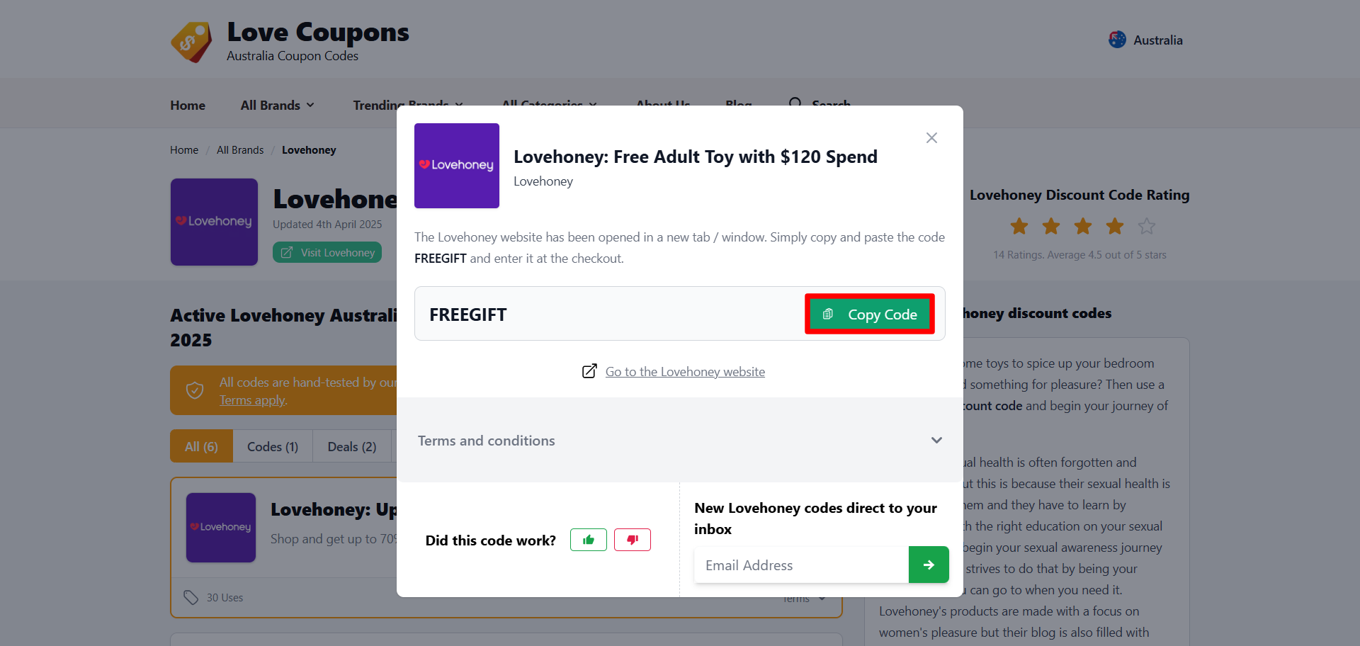 Lovehoney offer code