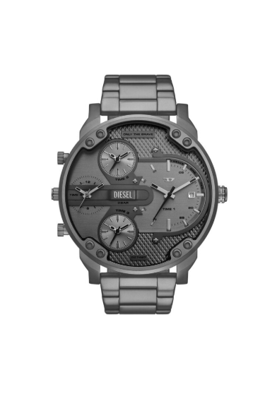 Father's Day gift ideas: A grey stainless steel Diesel Mr. Daddy Slim watch