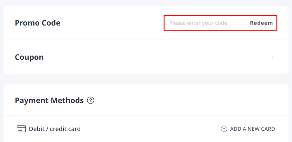 The italki payment page with where to paste the italki promo code in a red box
