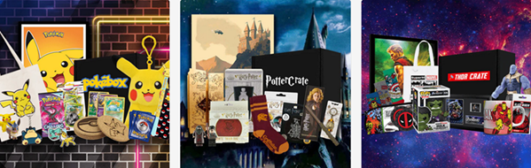 image showing Geek Crate offerings