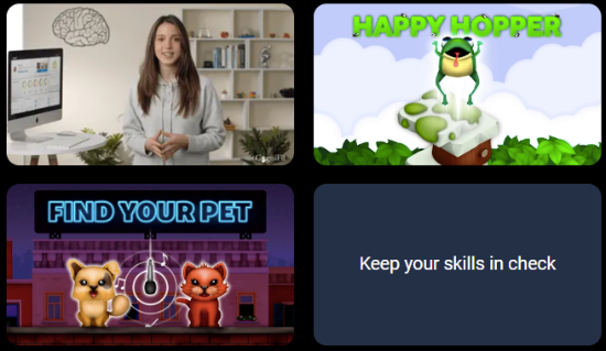 Play games and take part in CogniFit quiz to keep your skills in check