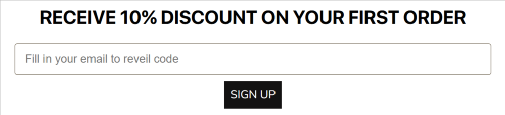 The DECODED newsletter sign up page