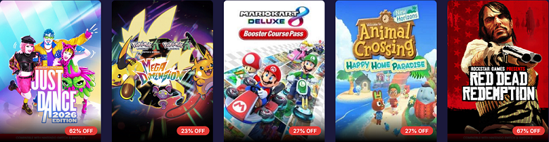 image showing Loaded Nintendo games listed below