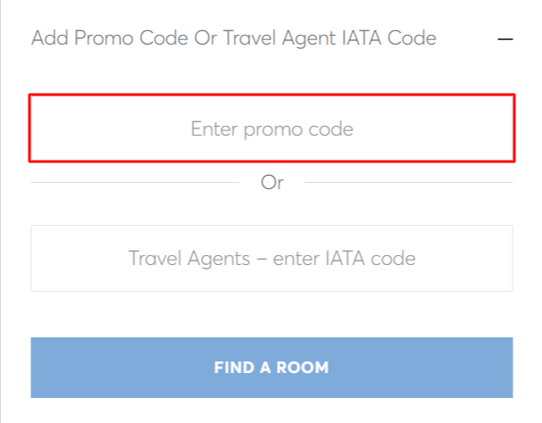 The Atlantis booking page with where to paste the Atlantis voucher code in a red box