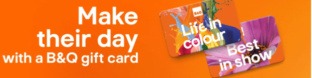 B&Q gift cards to use at checkout