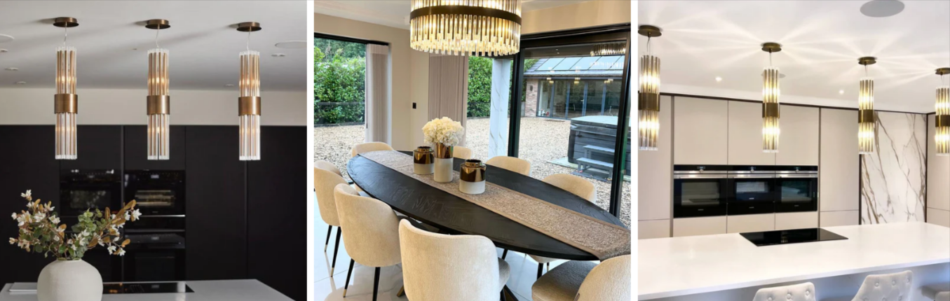 Kitchen spaces furnished with products from the Dream Interiors catalogue