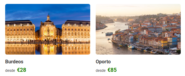 imagen de la web de flixbus de destinos en la web y descuentos flixbus