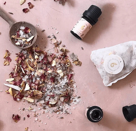 Bcalm products and different scented salts