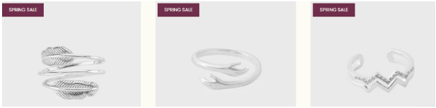 Fiyah Jewellery seasonal items on a white background