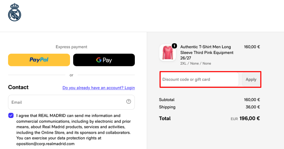 Paste your code in the red box to get your discount