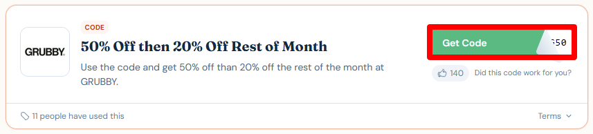 Get your code by clicking in the red box