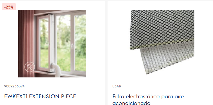 imagen de electrolux de accesorios de climatización en stock