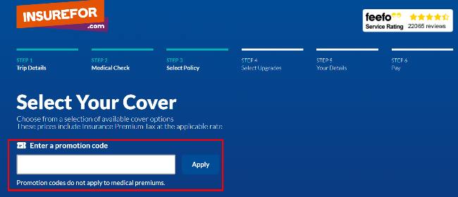Summer Sale - 20% Off Travel Insurance at Insurefor code box