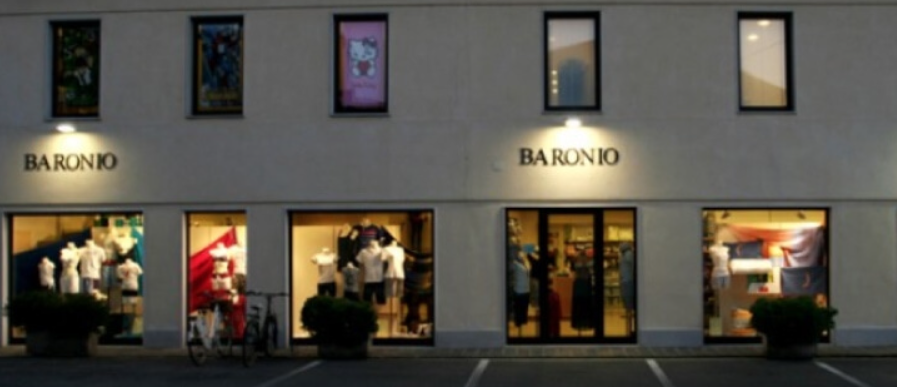 negozio fisico del marchio Baronionline dove poter provare diversi capi e accessori e comprarli in offerta con un codice sconto Baronionline