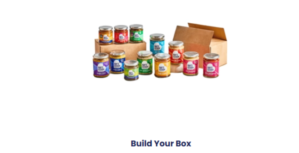 Bays Kitchen's build-a-box where you can buy everything you want in bulk