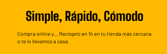 imagen amarilla de la web de electro depot