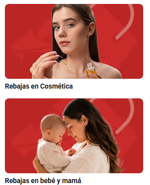 imagen de rebajas de productos de la web de farmaciasdirect