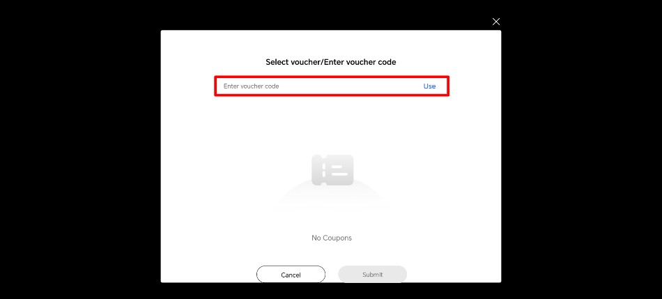 The Honor checkout page with the Honor voucher code box highlighted with a red box