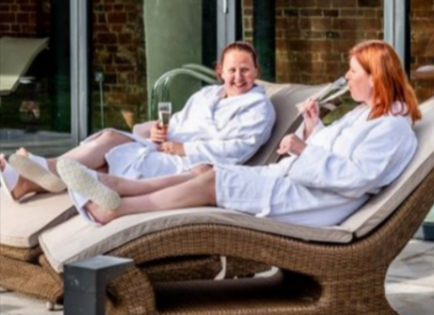 Women on a spa date