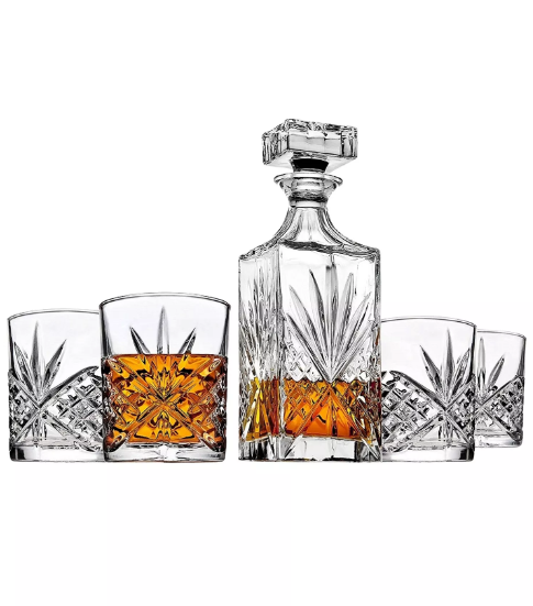 Best Father's Day deals: Godinger Dublin Crystal 5-Piece Decanter Whiskey & Double Old-Fashion Set