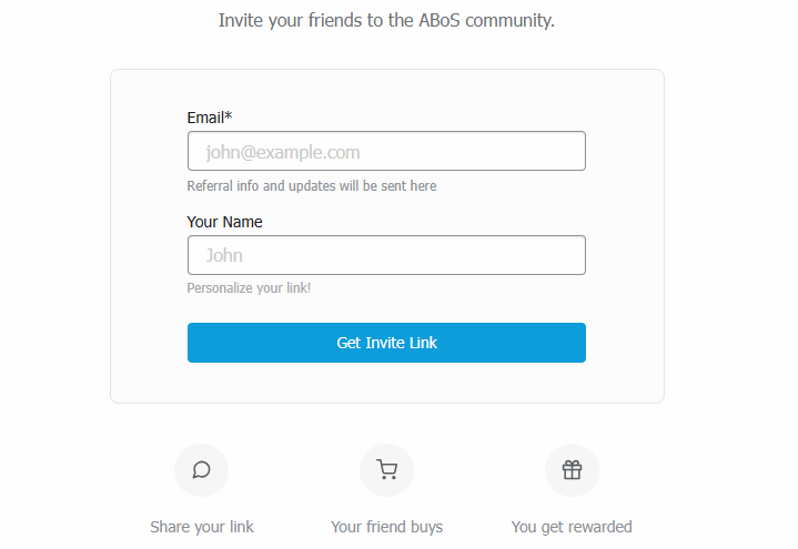 A Box Of Stories refer program login page