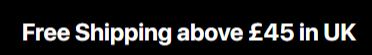 The free shipping banner from their website