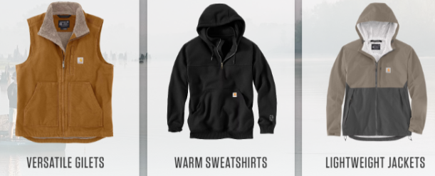 Different items to but at Carhartt