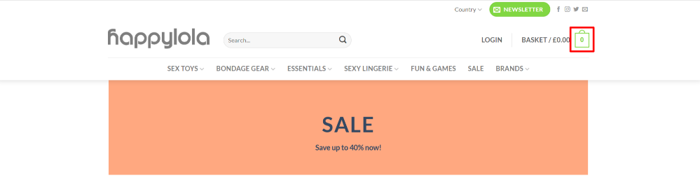 The Happy Lola shopping page
