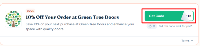 10% discount offer for customers looking for internal doors