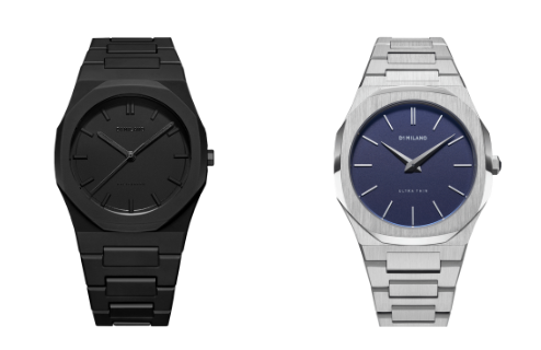 plycarbon shadow and utra thin watches from D1 Milano website