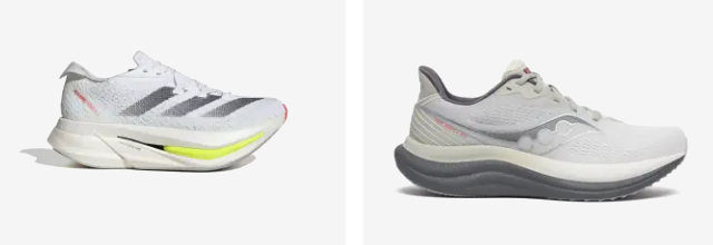 runnnig shoes from adidas and saucony for runners in the UK