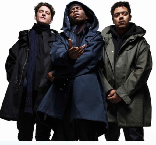 Three men are wearing A Couvert collection