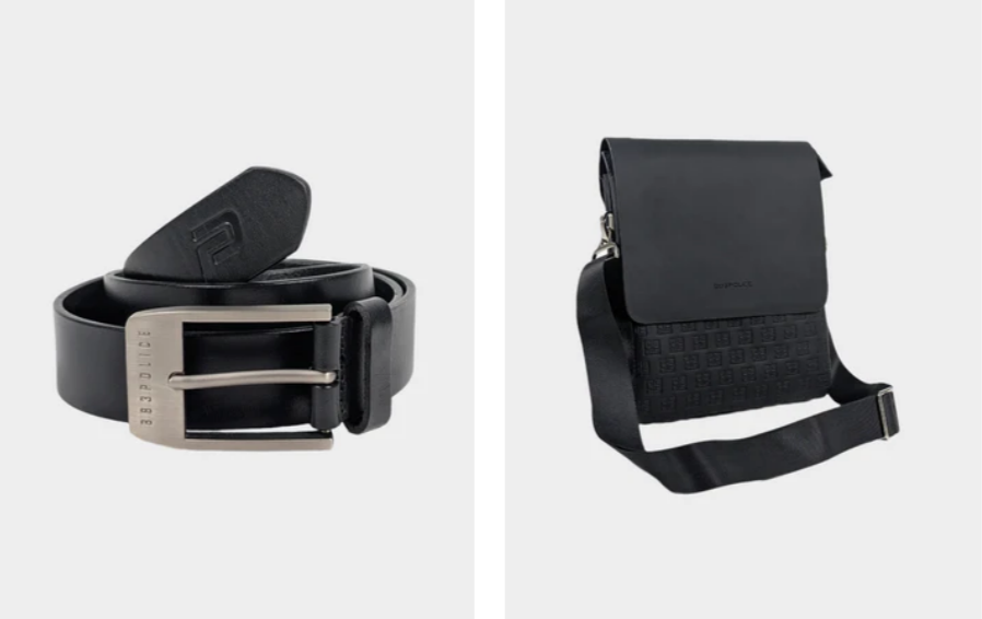 Accessories from the 883 Police catalogue