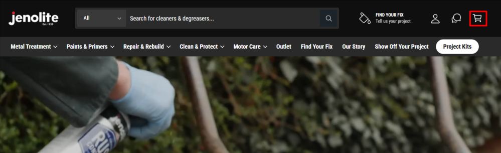 Shopping on the Jenolite website