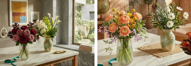 Flowers & Plants Co.'s selection of flower to send when you subscribe