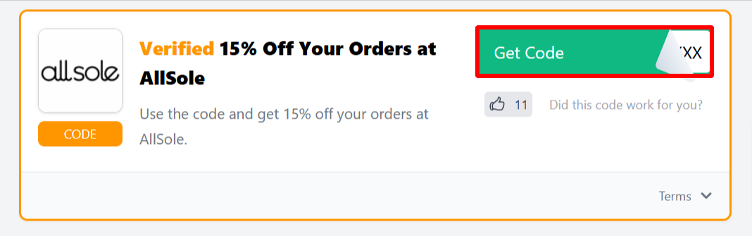 The Love Discount Vouchers page showing discount codes to use on your purchase