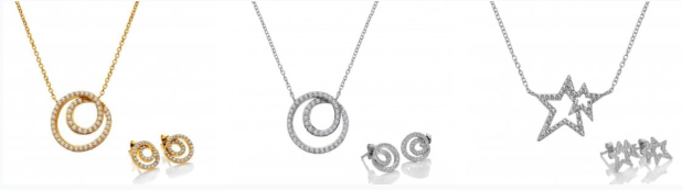 Hot Diamonds set displayed on a white background