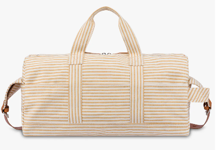 borsone da viaggio rigato in offerta se si compra utilizzando un codice sconto My Style Bags