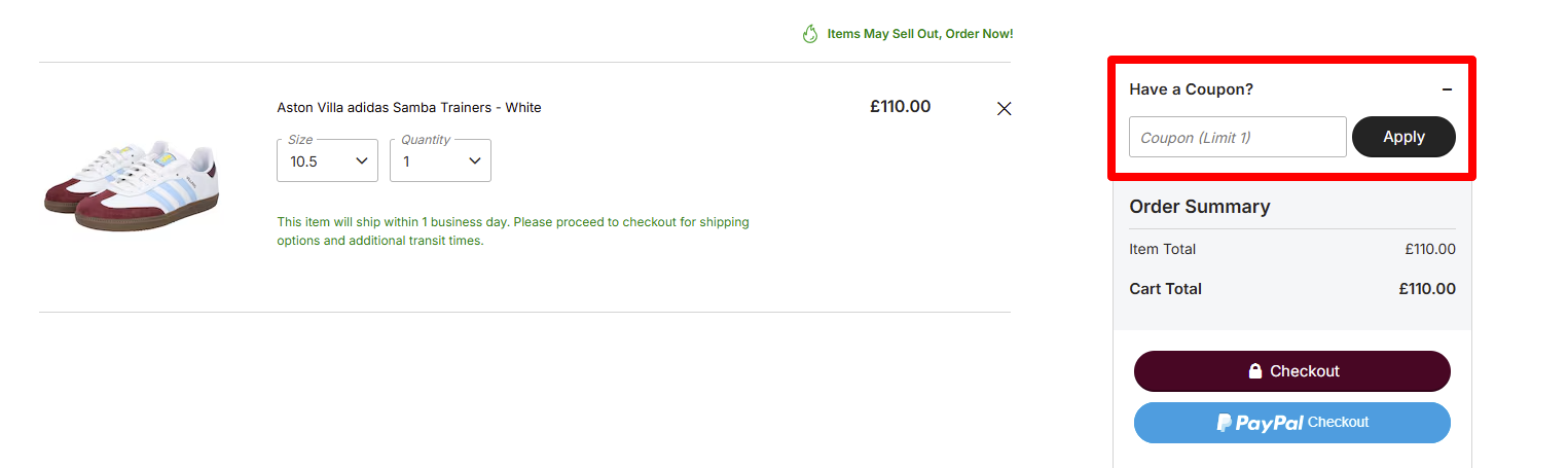 Paste your code to redeem your discount