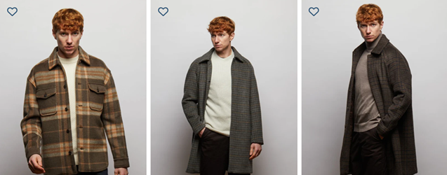 image showing a Guards London shacket and overcoats