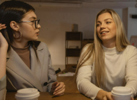 Women sitting at a table