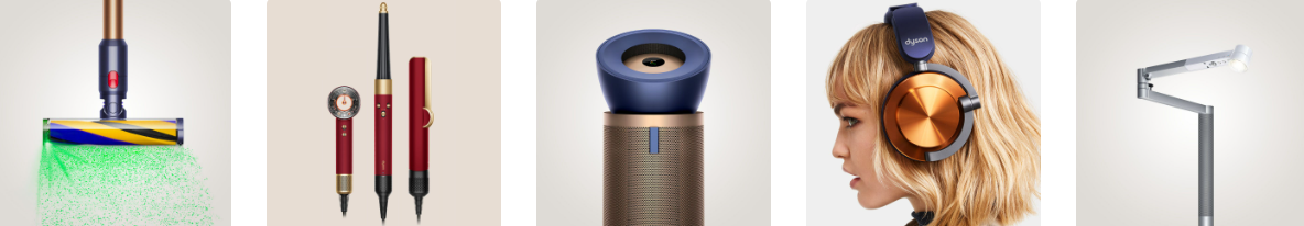 Product categories that you can shop from Dyson at great prices