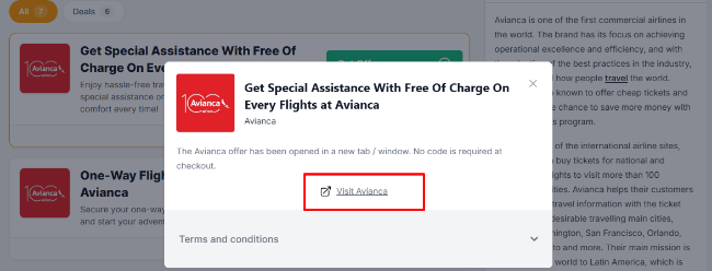 free Avianca travel assistance from Avianca flight brand