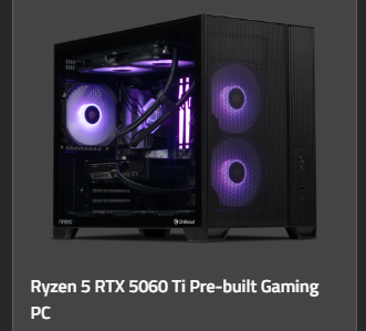 Get pre-built PCs and use your offer to get a discount