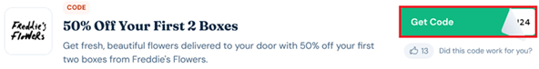 Image showing the "Get Code" button